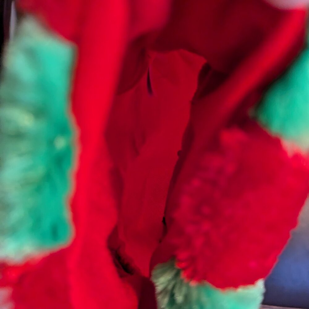 YooHoo & Friends Aurora Red Green Embellished Happy Holidays Christmas Stocking - Picture 5 of 5